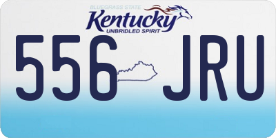 KY license plate 556JRU