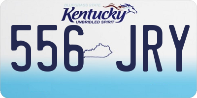 KY license plate 556JRY