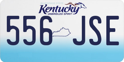 KY license plate 556JSE