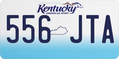 KY license plate 556JTA