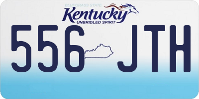 KY license plate 556JTH