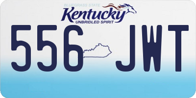 KY license plate 556JWT