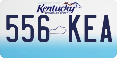 KY license plate 556KEA