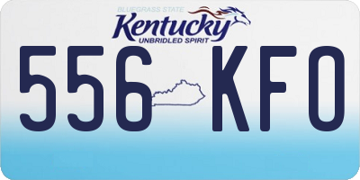 KY license plate 556KFO