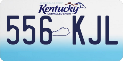 KY license plate 556KJL