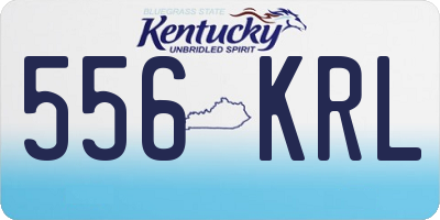 KY license plate 556KRL