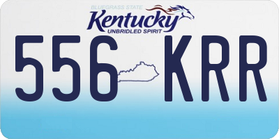 KY license plate 556KRR