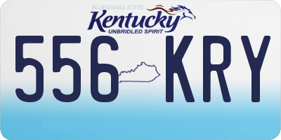 KY license plate 556KRY