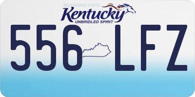 KY license plate 556LFZ