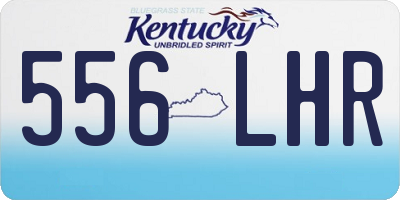 KY license plate 556LHR