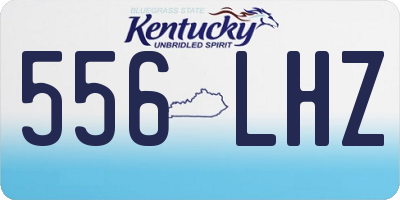 KY license plate 556LHZ