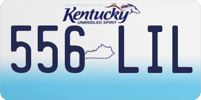 KY license plate 556LIL