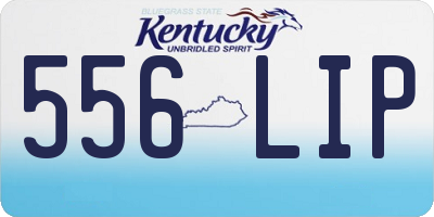 KY license plate 556LIP