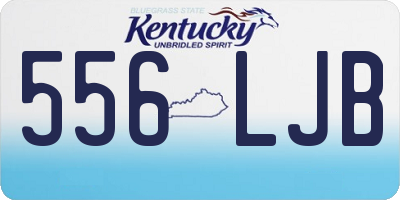 KY license plate 556LJB