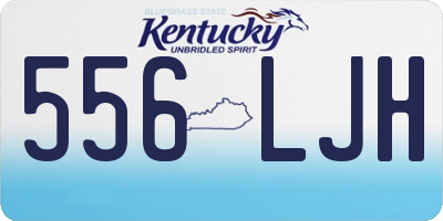 KY license plate 556LJH