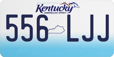 KY license plate 556LJJ