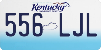 KY license plate 556LJL