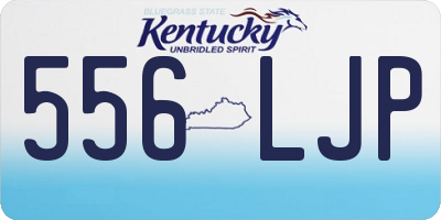 KY license plate 556LJP