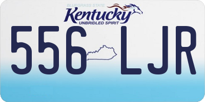 KY license plate 556LJR
