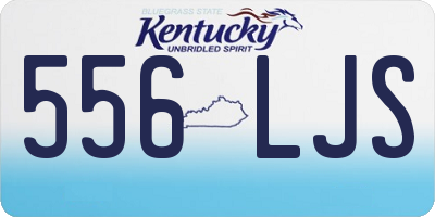 KY license plate 556LJS