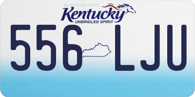 KY license plate 556LJU