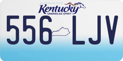 KY license plate 556LJV
