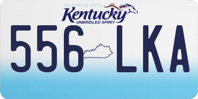 KY license plate 556LKA