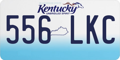 KY license plate 556LKC
