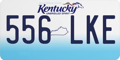 KY license plate 556LKE