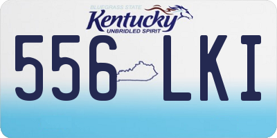 KY license plate 556LKI