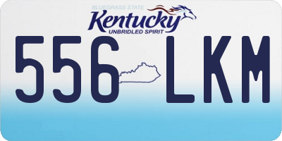 KY license plate 556LKM