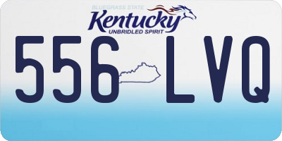 KY license plate 556LVQ