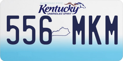 KY license plate 556MKM