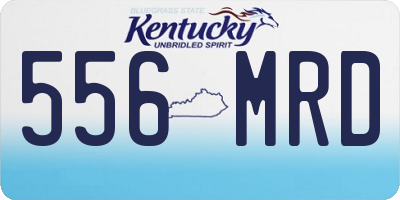 KY license plate 556MRD