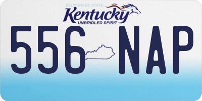 KY license plate 556NAP