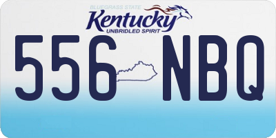 KY license plate 556NBQ