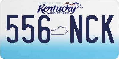 KY license plate 556NCK