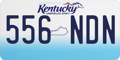 KY license plate 556NDN