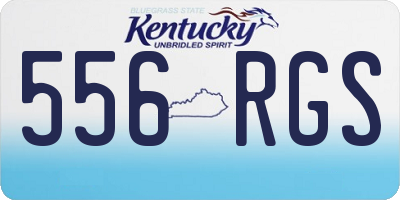 KY license plate 556RGS