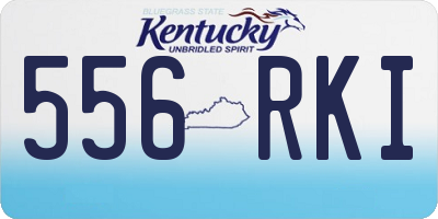 KY license plate 556RKI