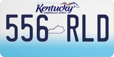 KY license plate 556RLD