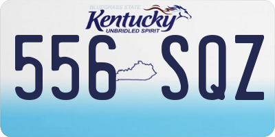 KY license plate 556SQZ