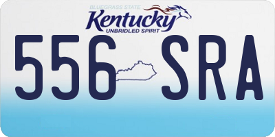 KY license plate 556SRA