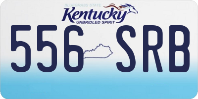 KY license plate 556SRB