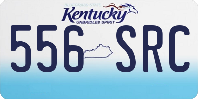 KY license plate 556SRC