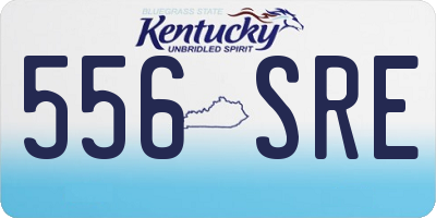 KY license plate 556SRE