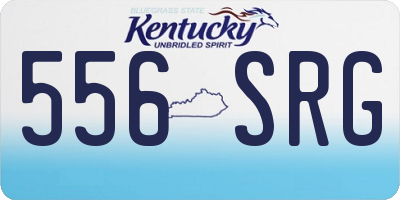 KY license plate 556SRG