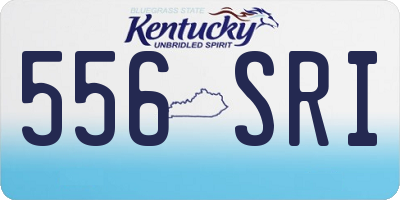 KY license plate 556SRI