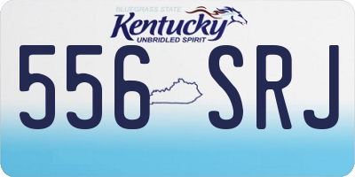 KY license plate 556SRJ