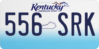 KY license plate 556SRK